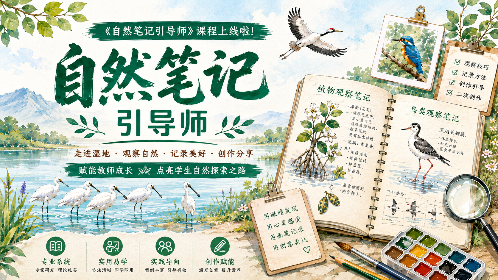 自然笔记引导师线上课程